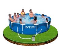 INTEX 28212UK Metal Frame Pool Set, Blue