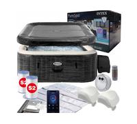 Intex 28450 PureSpa Bubble Grestone Deluxe 175x175cm Inflatable whirlpool..