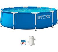 Intex 10' x 30" Metal Frame Pool Set Swimming outdoor