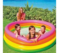 Intex 4 Ring Paddling Pool Outdoor Swimming Inflatable Pool 66" x 18"