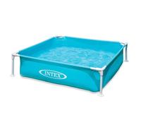 Intex Mini Frame Paddling Pool Kids Blue Garden Pool Splash Cool 122 x 122 cm