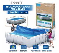 Intex Solar Polyethylene Pool Cover 378x186 Cm Blue