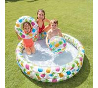 inflatable pool set Fish Bowl 132 x 28 cm 3-piece
