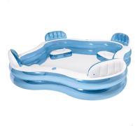 Intex 56475NP - Inflatable Swim Center Family Lounge, 90 x 90 x 26 inches, Multi-color