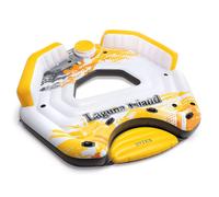 Intex 57276EP 5 Person Large Inflatable Laguna Lake Water Island Lounging Pool Float Yellow