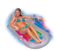 Intex 58802EU - Inflatable Sea Tan Armchair, Vinyl, Multicoloured, 160 x 85 cm