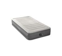 Intex 64021E TruAire Luxury Air Mattress: Fiber-Tech - Built-in Electric Pump - Multizone Support System - 13in Bed Height - Twin Size