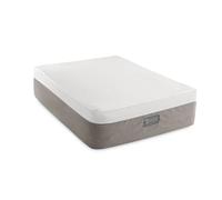 Intex 64083E 20 inQueen TruAire Memory Foam Top Inflatable TPU Air Mattress with Built in Pump for Travel and Camping, 600lb Weight Capacity