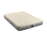 Intex 64102E Dura-Beam Standard Single-High Air Mattress: Fiber-Tech - Full Size - 10in Bed Height - 600lb Weight Capacity - Pump Sold, 190.5 x 137.16 x 25.4 cm; 1.95 Kilograms