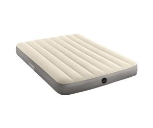 """Intex 64102E Dura-Beam Standard Single-High Air Mattress: Fiber-Tech ? Full Size ? 10in Bed Height ? 600lb Weight Capacity ? Pump Sold, ?190.5 x 137.16 x 25.4 cm; 1.95 Kilograms"""