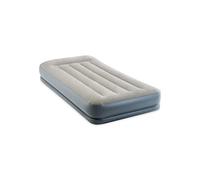 Intex 64115ED Dura-Beam Standard Air Mattress with Pillow Rest: Fiber-Tech, Single Size, Built-in Electric Pump, 12 Inch Bed Height, 300 kg Weight Capacity