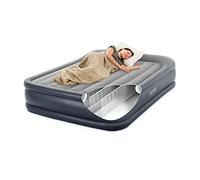 Intex 64136ND - Materasso Dura-Beam Pillow Rest Deluxe Matrimoniale, Bicolore, con Pompa Elettrica Incorporata, 152x203x42 cm