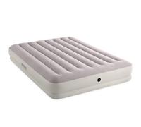Intex 64179E Dura-Beam Standard Prestige Mid-Rise Air Mattress: Fiber-Tech - Queen Size - Quickfill USB Air Pump - 12in Bed Height - 600lb Weight Capacity