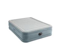 Intex 64823ED 18in Queen Dura-Beam Premium Comfort Inflatable Air Mattress with Built in Pump for Travel and Camping, 600lb Weight Capacity