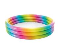 Intex 66" Inflatable Rainbow Kiddie Pool - Outdoor Garden Swimming Fun for Kids