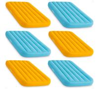 Intex 66803EP Cozy Kidz Inflatable Airbed : Fiber-Tech - Velvety Soft Surface - Carry Bag Included - Color May Vary - 34.5"""" x 62"""" x 7"""" 6 Pack