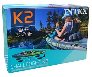 Intex 68306 Challenger K2 Boat Inflatable Boat Kayak NEW SEALED