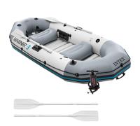 Intex 68373NP Mariner 3 Inflatable Dinghy 3 Man Boat with Aluminium Oars and Pump,Multicolor,297 cm x 127 cm x