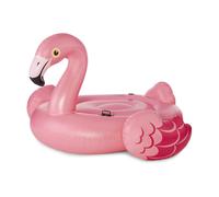 Intex 86 x 83 Inch Giant Inflatable Ride On Mega Flamingo Island Pool Float Relaxing Water Lounger with Built in Handles for 2 Riders Pink