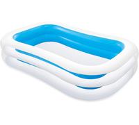 Intex 8ft Inflatable Swimming Paddling Pool Large Rectangular Garden Outdoor
