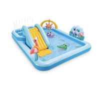Intex 96x 78x 28Inflatable Jungle Adventure Play Center Spray Kiddie Pool Backyard Kids Water Slide Outdoor BlowUp Splash Pad for Toddlers