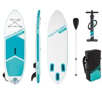 Intex Aqua Quest 240 Youth SUP 244cm x 76cm x 13cm, Inflatable Stand Up Paddle Board Set with Adjustable Paddle, Pump, Backpack and Leash for Ages 8+ Max 90kg