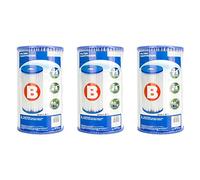 Intex B00LCIR3VS Pool Easy Set Type B Replacement Filter Pump Cartridge (3 Pack), 1, White