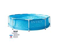 Above Ground Swimming Pool Without Pump 28206Np Beachside 305 X 76 Cm