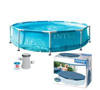 Intex Beachside Pool With Filter Pump And A Pool Cover - 10FT