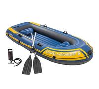 Intex Challenger 3 Boat Set - three man inflatable dinghy with oars and pump #68370