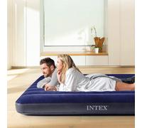 Intex Classic Full-Size Inflatable Downy Airbed Mattress With Waterproof Flocked Top And Dura-Beam Inner Structure