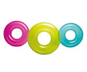 Intex Colorful Transparent Inflatable Swimming Pool Tube Raft | 59260EP