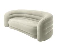 INTEX Curved Sofa INTEX Grey 229 x 109 x 81 cm PVC and Rayon, Stylish Curved Sof