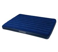 Intex Downy Double Flocked Airbed - Blue
