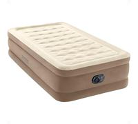 INTEX Dura-Beam Deluxe Ultra Plush Fiber-Tech Airbed - Built-in Electric Pump - 18" Bed Height - 300lbs Weight Capacity - Single Bed