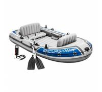 Intex Excursion 4 Inflatable Boat Grey 4 Places