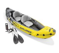 Intex Explorer K2 Kayak, 2-Person Inflatable Kayak Set with Aluminum Oars and High Output Air Pump