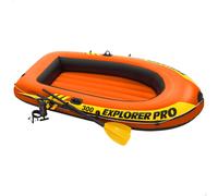 Intex Explorer Pro Inflatable Boat, Boat + Paddles + Pump, Three Person (244 x 117 x 36 cm)
