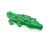 Intex Giant Gator Childrens Large Inflatable Ride On Alligator With Four Grab Handles #58562, Black,58562EP