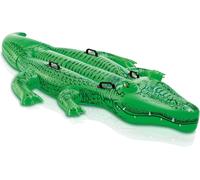 Intex Giant Gator Ride On - Fun & Durable Inflatable Pool Float with Handles
