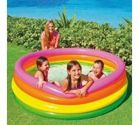 Intex Inflatable 4 Ring Sunset Pool 66" x 18" Childrens Swimming Paddling Fun