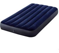 Intex Inflatable Bed Blue 99 x 191 x 25 cm AirBed w/ Built-in large 2-in-1 valve