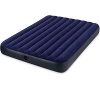 Intex -Inflatable Bed Downy Queen Double, Extra Long And Wide - Blue Color