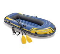 Intex Inflatable Boat Canoe with Oars and Pump Dinghy Challenger 2 Set 68367NP