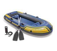 Intex Inflatable Boat Canoe with Oars and Pump Dinghy Challenger Kayak Raft