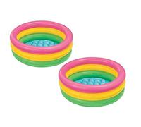 Intex Inflatable Colourful Baby Swimming Pool (25 x 85 cm, Pack of 2)
