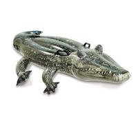 Intex Inflatable Crocodile Ride On Pool Float | Inflatable Pool Toys Alligator Swimming Pool Float - 170x86cm