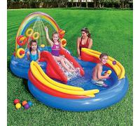 Intex Inflatable Rainbow Ring Play Centre Paddling Pool