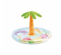 Intex Inflatable Swimming Pool Spray Palm Tree, Ø173 x 104 cm, with Water Sprayer, Hose Connection, Capacity 166 L, Tropical Design, Durable Vinyl, for Children +2 Years (56433)