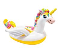 Intex Inflatable Unicorn Swim Ring 107cm x 58cm, Multi Colour Kids Pool Float, Unicorn Water Ring for Summer Pool and Holiday Use